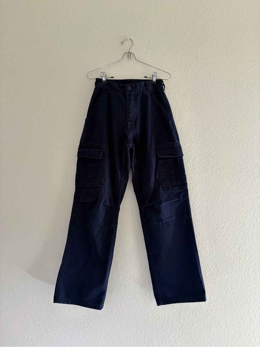 J. Galt Navy Cargo Pants Y2K Utility Workwear Size S